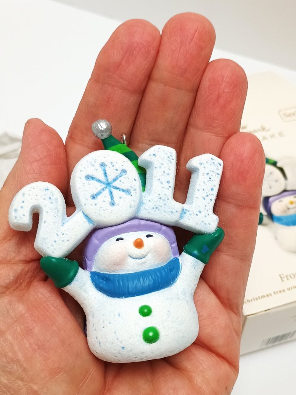 Hallmark Keepsake Ornament 2011 FROSTY FUN DECADE, Snowman Christmas NIB